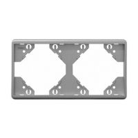 Ramka podwójna pozioma, aluminium, Apolo 5000 | 50921TPR Efapel