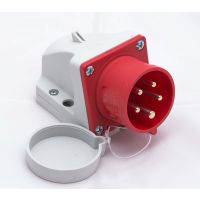 Wtyczka odbiornikowa z zatyczką 32A 5P 400V IP44 czerwona | 525-6T PCE