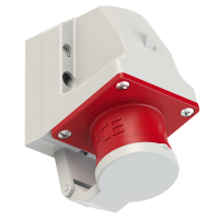 Wtyczka odbiornikowa z klapką 16A 3P+Z 400V 50/60Hz 6h IP44 | 514-6D PCE
