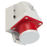 Wtyczka odbiornikowa z klapką 16A 3P+Z+N 400V 50/60Hz 6h IP44 | 515-6D PCE