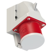 Wtyczka odbiornikowa z klapką 32A 3P+Z+N 400V 50/60Hz 6h IP44 | 525-6d PCE