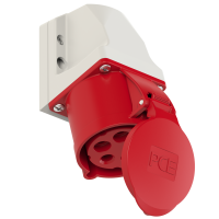 Gniazdo stałe obudowa mała 32A 3P+Z+N 400V 50/60Hz 6h IP44 | 125-6k PCE
