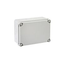 Puszka instalacyjna n/t LIGHT pokrywa pełna, z osłabieniami 162x116x76 (6xm25, 4xm40) IP66/67 | EX-161 PCE