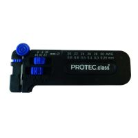 Przyrząd do ściągania izolacji ze skrętek PEMLL zakres: 0,25-0,8mm2 054105 | 05103579 PROTEC.class