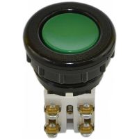 Przycisk sterowniczy N2-1KP, pod otwór Fi-38mm, styki 2NO+2NC, zielony | W0-N2-1KP Z Promet
