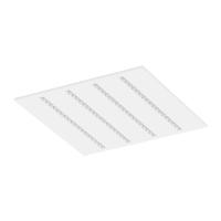 Oprawa rastrowa p/t Parabolic Slim LED IP40 37W 3000K 4x 600x600 4300lm, biała | BX001.1144.830.A000 PXF Lighting