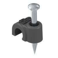 Klips z gwoździem ISO 12mm, L35, PP, czarny, 9005 2012 35 SW | 2232316 Obo Bettermann