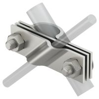Obejma przyłączeniowa do przewodów okrągłągłych i płaskich 20mm, V2A, 1.4301 2760 20 VA | 5001617 Obo Bettermann