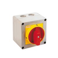 Rozłącznik 16A zał/wył 3-zestyki, w obudowie, pokrętło ż/cz AC1 2-pozycje | GX1610P25 Lovato Electric