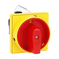 Rozłącznik ZAŁ/WYŁ, cztery zestyki, pokrętło ż/cz, 16A AC1 2 pozycje | 7GN1292U25 Lovato Electric