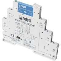 Przekaźnik interfejsowy wąskoprofilowy 1P 6V, 1A, IP20, PIR6W-1PS-6VDC-T | 857184 Relpol