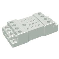 Gniazdo wtykowe, do przekaźników R15 4P 10A 250VAC IP20, szare, GZ14 | 592022 Relpol