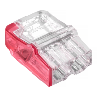Szybkozłączka samozaciskowa bezgwintowa mini 2,5mm2, 2 styki PC2252-CL transparentny | 89021000 Simet
