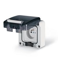 Gniazdo pojedyncze PROTECTA 16A 250V bez puszki | 137.4411 Scame