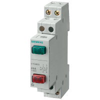 Łącznik przyciskowy, 1 NO/1 NC+1 NO/1 NC 20A, 2 przyciski czerwony zielony | 5TE4831 Siemens