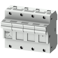 Uchwyt bezpiecznika cylindrycznego, 14x51 mm, 3-bieg.+N, In: 50 A, Un AC: 690 V, LED, SENTRON | 3NW7162 Siemens