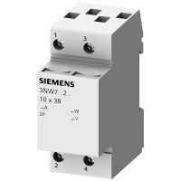 Uchwyt do bezpieczników cylindrycznych, 8x32 mm, 2-bieg., In: 20 A, Un AC: 400 V, SENTRON | 3NW7323 Siemens
