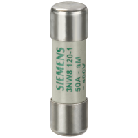 Wkładka bezpiecznika cylindrycznego, 14x51 mm, 50 A, aM, Un AC: 400 V, SENTRON | 3NW8120-1 Siemens