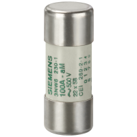 Wkładka bezpiecznika cylindrycznego, 22x58 mm, 40 A, aM, Un AC: 690 V, SENTRON | 3NW8217-1 Siemens