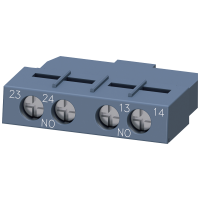 Łącznik pomocniczy poprzeczny, 2NO do wyłącznika, S00/S0 | 3RV2901-1F Siemens