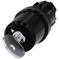 Przełącznik kluczykowy Siemens, C, 22mm, okrągły, tworzywo sztuczne, wyciąganie klucza O+I | 3SU1000-5HF11-0AA0 Siemens