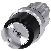 Napęd przełącznika SIRIUS ACT fi22 metal połysk, kluczyk. (O I) 90° RONIS 455, blok. w poz. O+I | 3SU1050-4CF11-0AA0 Siemens