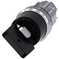 Przełącznik kluczykowy Siemens, C, 22mm, okrągły, metalowy, błyszczący, wyciąganie klucza O | 3SU1050-5KC01-0AA0 Siemens
