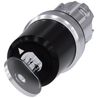 Przełącznik kluczykowy Siemens, B, 22 mm, okrągły, metal, błyszczący, wyciąganie klucza O | 3SU1050-5PC01-0AA0 Siemens