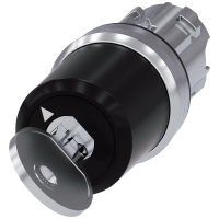 Przełącznik kluczykowy Siemens, B, 22 mm, okrągły, metal, błyszczący, wyciąganie klucza O+I | 3SU1050-5SF11-0AA0 Siemens