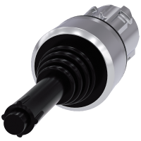 Wyłącznik współrzędnościowy, 22 mm, okrągły, metal błyszczący, czarny, 4 położenia przełączania, | 3SU1050-7BF88-0AA0 Siemens