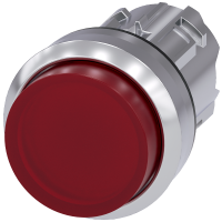 Przycisk, podświetlany, 22 mm, okrągły, metal, błyszczący, czerwony, Przycisk | 3SU1051-0BB20-0AA0 Siemens