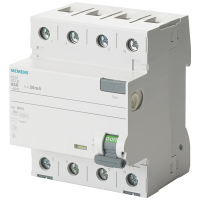 Wyłącznik różnicowoprądowy 3+N typ A, In: 40 A, 300 mA, Un AC: 400 V | 5SV3644-6 Siemens