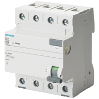 Wyłącznik różnicowoprądowy 3+N typ AC, In: 25 A, 30 mA, Un AC: 400 V | 5SV4342-0 Siemens