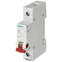Wyłącznik 63 A 1-bieg., z czerwonym uchwytem | 5TL1163-1 Siemens