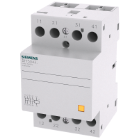 Stycznik instalacyjny z 4 zestykami rozwiernymi, zestyk do AC 230 V, 400 V 40 A sterowanie AC 230 V | 5TT5843-0 Siemens