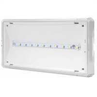 Oprawa awaryjna EXIT IP65 LED 3W 350lm 1h jednozadaniowa AT, biała | ETE/3W/B/1/SE/AT/WH Awex
