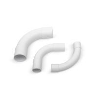 Złączka kątowa sztywna dwukielichowa do rur ZKL 47 PVC, biała (20szt) | 10155 TT Plast