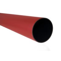 Rura osłonowa sztywna do przecisków i przewiertów ROS-Zk 125/11,4 4000N czerwona (6m/38szt) | 10992 TT Plast
