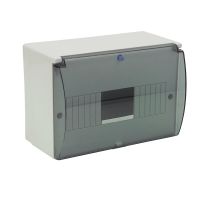 Rozdzielnica n/t RM 9S (N+PE) z szybką IP30 140x200x110mm, szara | 6.2A Elektro-Plast Opatówek