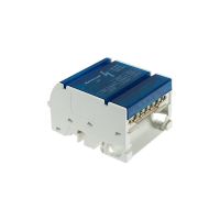 Blok rozdzielczy BRZ-4x7, uchylna klapka, na szynę TH 125A szary/niebieski | 49.717 Elektro-Plast Opatówek
