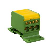 Blok rozdzielczy DB1-Z na szynę TH lub wkrętami 500V 196A 6kV  żółto/zielony | 48.17 Elektro-Plast Opatówek