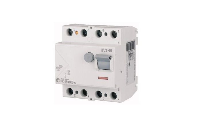Wyłącznik r&oacute;żnicowoprądowy 4P 63A 30mA typ A, HNC-63/4/003-A | 194689 Eaton