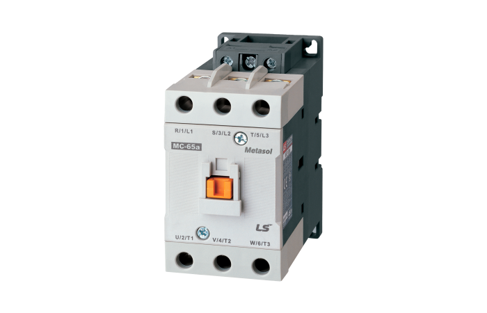 Stycznik mocy 50A, 3P, 22kW, 230V AC, 1NO 1NC, zaciski śrubowe, MC-50A | MC-50A 230VAC 1A1B Aniro