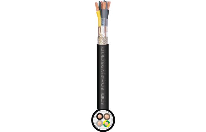 Kabel przekształtnikowy BITSERVO UV 2XSLCYK-J FR 4x2,5 0,6/1kV BĘBEN | IP2121 Bitner