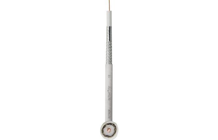 Kabel koncentryczny BITSAT 757 biały /100m/ KRĄŻEK | LF0500 Bitner