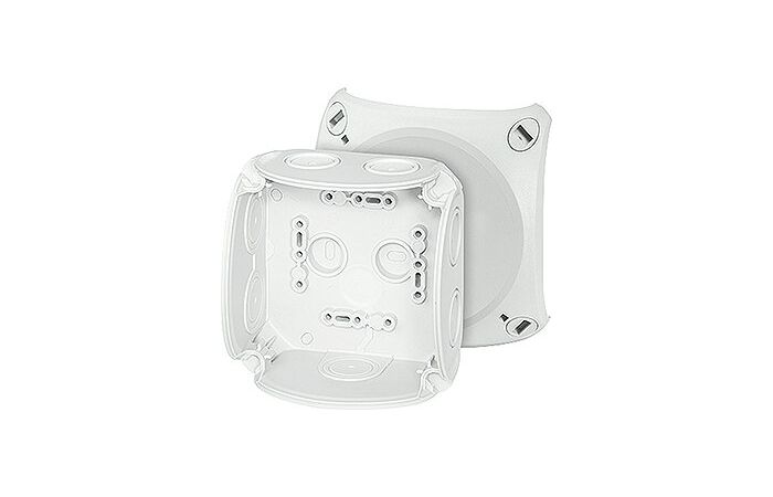Puszka instalacyjna wewnętrzna DK 0400 GZ IP66 104x104x70mm, bez zacisków, szara | 62000150 Hensel