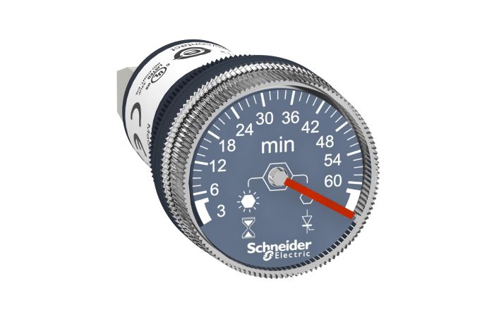Przekaźnik czasowy 100-240 V AC/DC, ZAKRES 3min-60min, wyjście 1NO PNP | XB5DTGM5 Schneider Electric