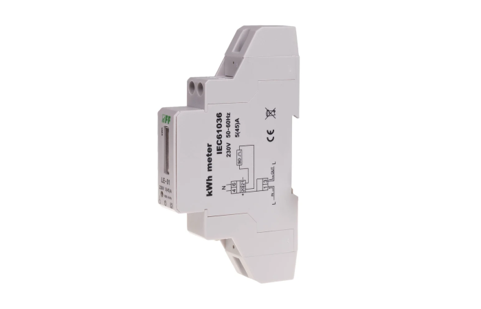 Licznik energii elektrycznej 1-fazowy 45A | LE-01 F&F