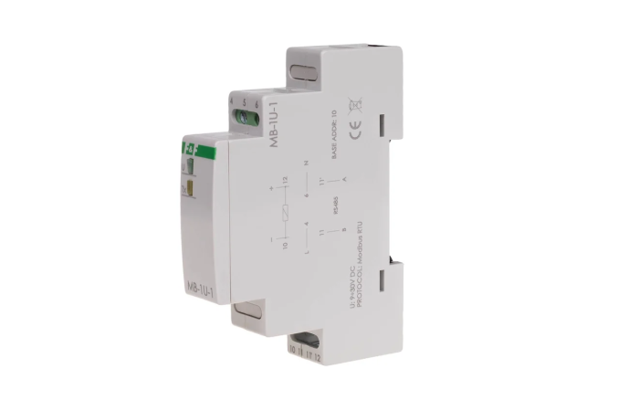 przetwornik pomiaru napięcia, jednofazowy, z wyjściem MODBUS RTU | MAX-MB-1U-1 F&F