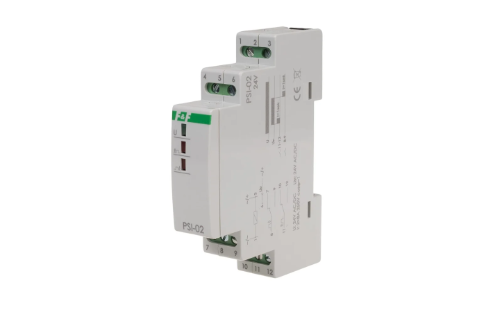 przetwornik sygnału "ciągły na impuls" PSI-02 24V,montaz na szynie DIN | PSI-02-24V F&F